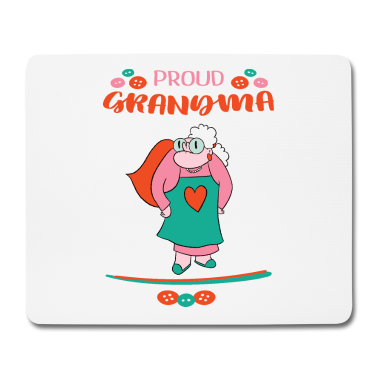 Geburtstagsgeschenk Oma Mousepad - Geschenk Weihnachten Oma Großmutter Enkelkinder