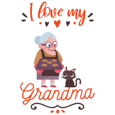 Motiv Ich liebe meine Oma Großmutter Geschenk Enkel