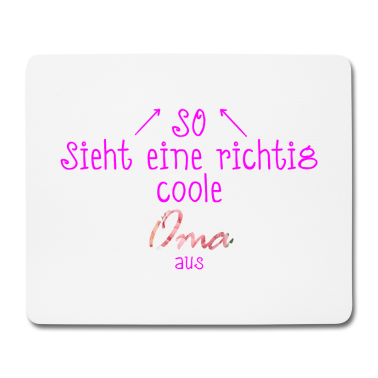 Geburtstagsgeschenk Oma Mousepad - Coole Oma Herz Liebe Geschenk Familie Frau