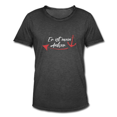 Partner T-Shirt - Er ist mein Anker Partner Spruch