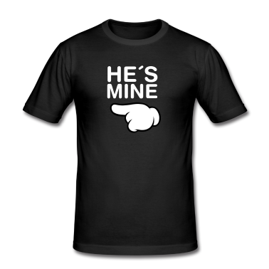 Partner T-Shirt - He´s Mine (Comic Hand)