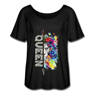 Partner T-Shirt - King and Queen Löwen Partner Pärchen weiblich