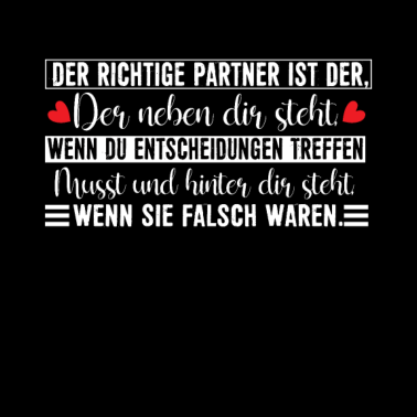 Motiv Der richtige Partner ist der, der hinter dir steht