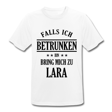 Partner T-Shirt - Falls ich betrunken bin Lara - Partner Design