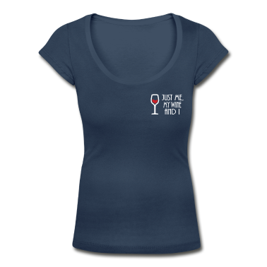 Partner T-Shirt - Just Me My Wine And I Rotwein Geschenk Spruch
