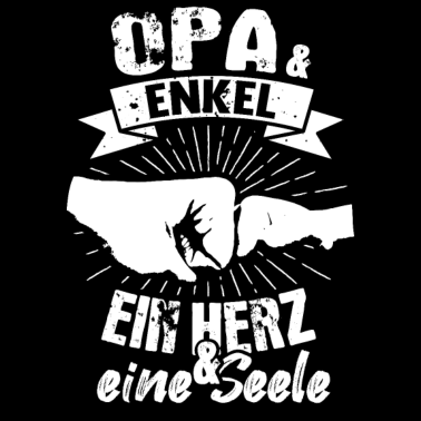 Motiv Opa & Enkel Herz und Seele Opi Vatertag Vintage