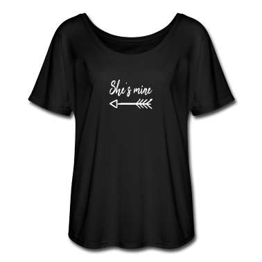 Partner T-Shirt - She's Mine Lesbian Lesbisch Partnerlook 1