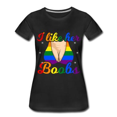 Partner T-Shirt - I Like Her Boobs LGBT Funny Lesbian Partner