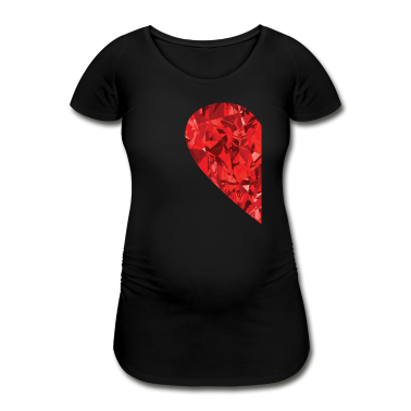 Partner T-Shirt - Halbes Herz für Valentinstag