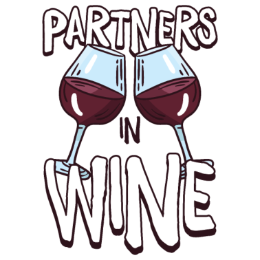 Motiv Partner in Weintrinker trinken Wortspiel Humor