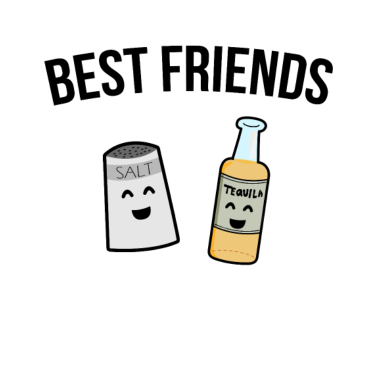Motiv best friends - Tequila und Salzstreuer