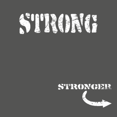 Motiv Strong Stronger, Vater Sohn Tochter Partner Design