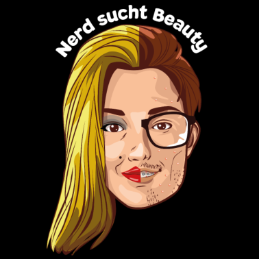 Motiv Nerd sucht Beauty Nerd sucht Freundin Nerd Brille
