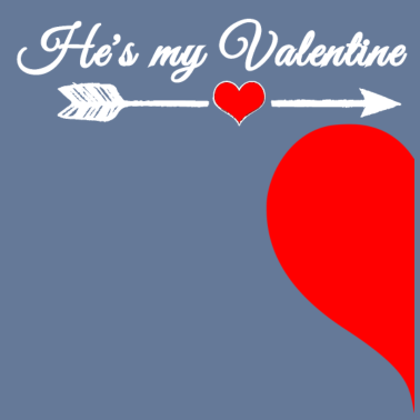 Motiv Du bist mein Valentin mit Herz und Pfeil Partner