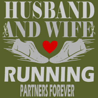 Motiv Ehemann und Ehefrau laufen Partner für immer
