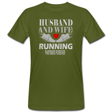 Partner T-Shirt - Ehemann und Ehefrau laufen Partner für immer