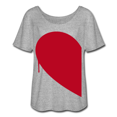Partner T-Shirt - halbes herz frau