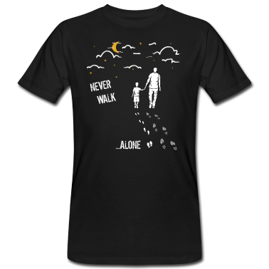 Partner T-Shirt - Vater und Sohn never walk alone