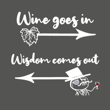 Motiv partner in wine alkohol geschenk spruch weisheit