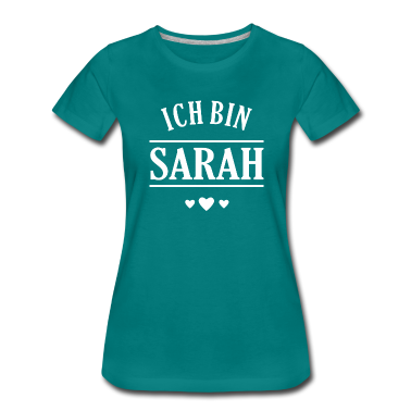 Partner T-Shirt - Ich bin Sarah - lustiges Alkohol Partner Shirt