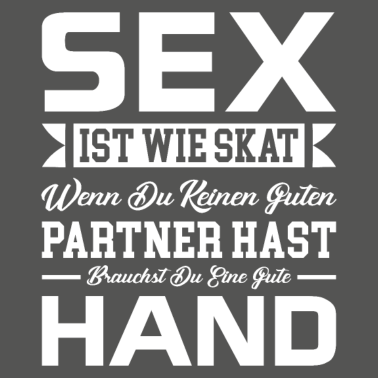 Motiv Sex lustiger Spruch Skat Kartenspiel Witz Humor