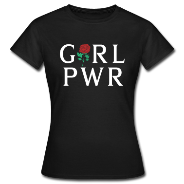 Partner T-Shirt - GRL PWR Girl Power Geschenk Frau Freundin Partner