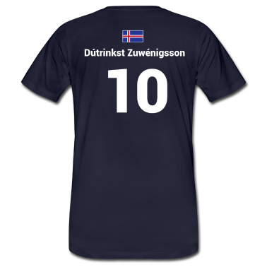 Partner T-Shirt - Trikot Saufen Isländische Fußballer Alkohol trink