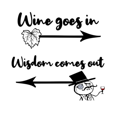 Motiv partner in wine alkohol geschenk spruch weisheit