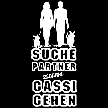 Motiv Gassi Partner Hund, Liebe, Sprüche, Paar, Geschenk