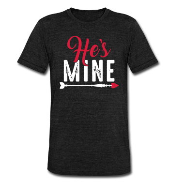 Partner T-Shirt - She's mine - Valentinstag-Liebe-Paar-Partner Shirt