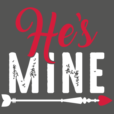 Motiv She's mine - Valentinstag-Liebe-Paar-Partner Shirt