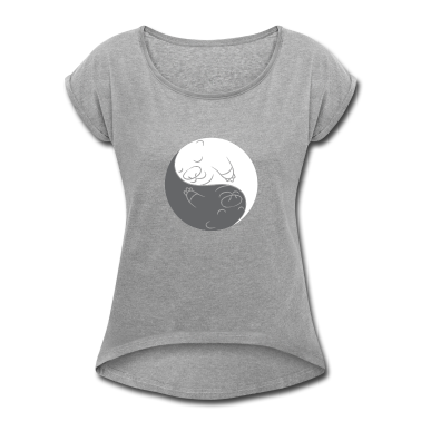 Partner T-Shirt - Jing und Jang Otter Yin Verliebt Pärchen Geschenk