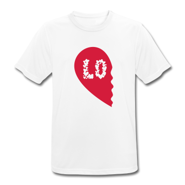 Partner T-Shirt - LOVE Herz, Valentinstag, Partnerlook, Liebe, Paare