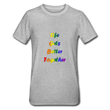 Partner T-Shirt - Life gets better together LGBTQ Schwul lesbisch