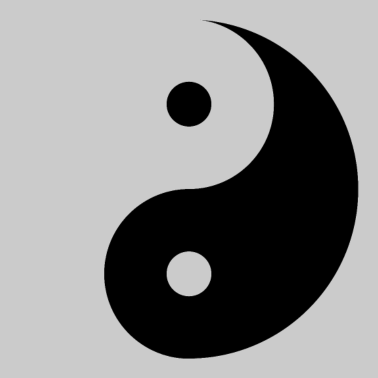 Motiv Ich Yin weiblich, er Yang männlich Partnermotiv