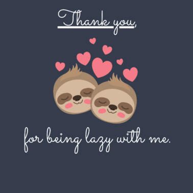 Motiv Faultier Liebe Geschenkidee Partner