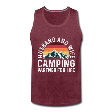 Partner Tank Top - Ehemann und Ehefrau Camping Partner fürs Leben lustig