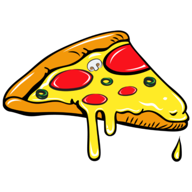 Motiv Pizza Stück - Fast Food - Salami Partner Shirt