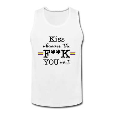 Partner Tank Top - LGBT LGBTQ Pride Geschenk Kiss whomever you want