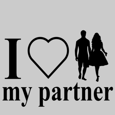 Motiv i love my partner , Ich liebe meinen Partner