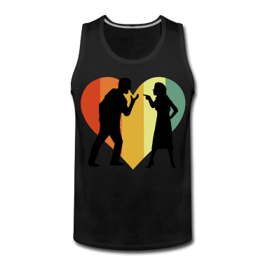 Partner Tank Top - Retro Partner Heart