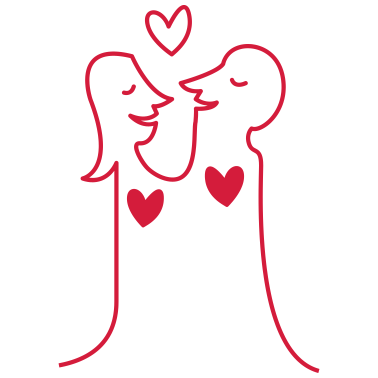 Motiv Liebespaar Herz Partner