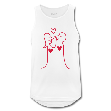 Partner Tank Top - Liebespaar Herz Partner