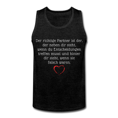 Partner Tank Top - Der richtige Partner ist der, der hinter dir steht