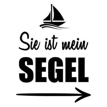 Motiv Sie ist mein Segel Partner Look