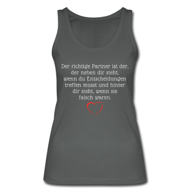 Partner Tank Top - Der richtige Partner ist der, der hinter dir steht