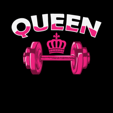 Motiv Queen Partner mit Hantel