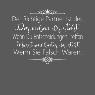 Motiv Der richtige Partner ist der, der hinter dir steht
