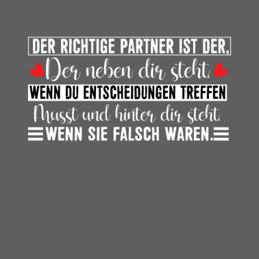 Motiv Der richtige Partner ist der, der hinter dir steht