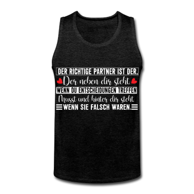 Partner Tank Top - Der richtige Partner ist der, der hinter dir steht